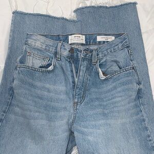 Cotton On Loose Straight Jeans – Light Wash – US 4 (High Rise, 100% Cotton)